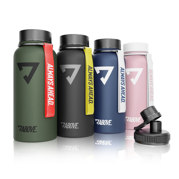 1L Edelstahl Thermosflasche - ABOVE.Water Jug Thermosflasche 2 Liter 1 Liter Fitness Sport Outdoor Wandern Wasserflasche